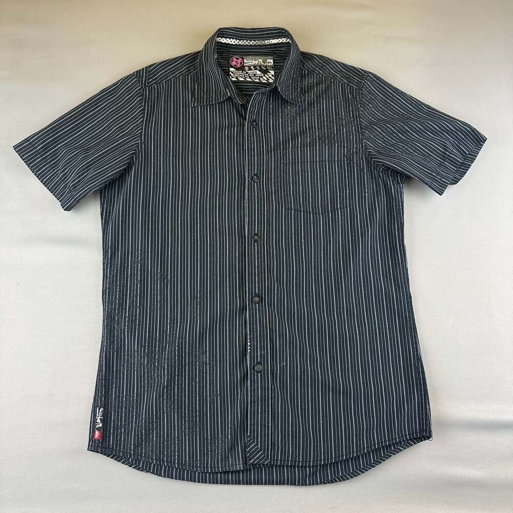 Quiksilver Men's Button Up Short Sleeved Shirt Sz Small